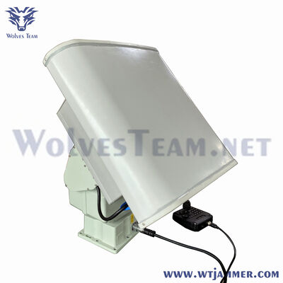 Heavy Duty PTZ Fan Sector Directional Anti Drone Jammer Station Wide Fan Beam Antenna UAV Signal Blocker with Joystick Manual Control