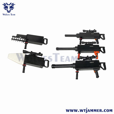 Tactical Grade Modular Anti Drone Jammer Gun Interchangeable Directional Antennas Ultra Long Jamming Range