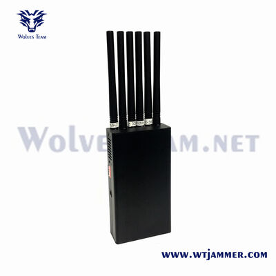 Bluetooth Wifi Handheld Signal Jammer 6 Antennas For confidential meeting rooms examination halls interrogation rooms and secure negotiation venues