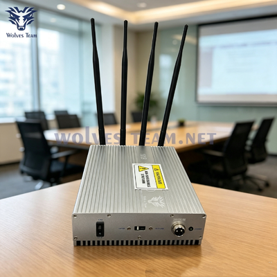 Commercial Indoor RF Signal Jammer 20W 20 100M Shield Range Anti-Recording Anti Spy Device For Confidential Important Conference Room