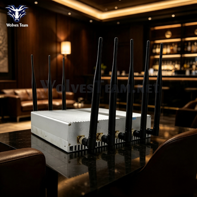 Custom Frequency 8 Band 40W Desktop Signal Blocker Cellular And GPS Location Tracking Jammer for Confidential Venues in South Africa