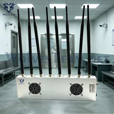 8 Bands 40W High Power Desktop Signal Jammer Multi-Band Cell And GPS Tracker Blocker for Detention Centers And Correctional Facilities