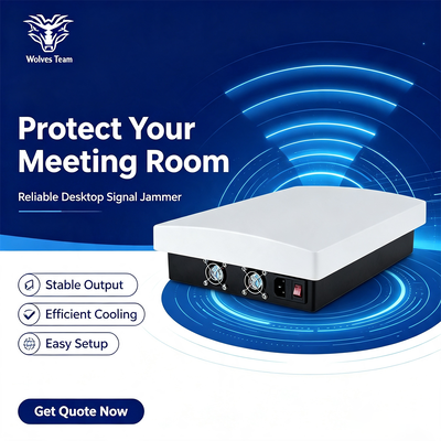 60W 12 Bands Omnidirectional Antenna Signal Jammer for Conference Room Privacy