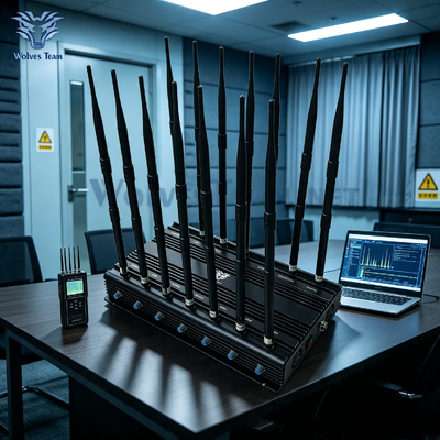 20-100 Meters Wireless Signal Blocker with 16 Adjustable Antennas Anti-Cell Phone Wifi Bluetooth