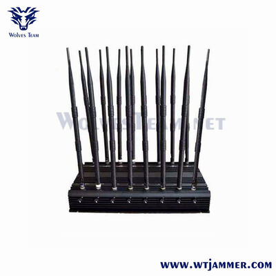 School Classroom 16 Antennas Adjustable Full Band Signal Jammer For Exam Anti-Cheating