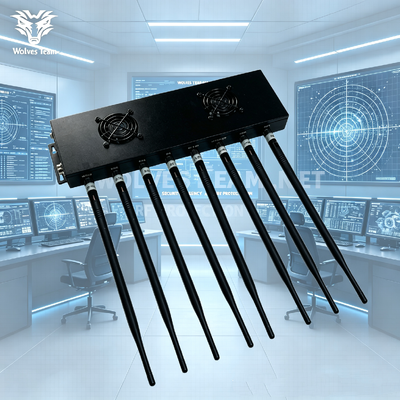 Light 8 Bands High Power Antenna Phone Jammer And GPS Jammer