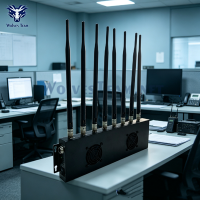 8-Antenna High Power Phone & GPS Jammer Signal Blocker for Confidential Research And Development Studios