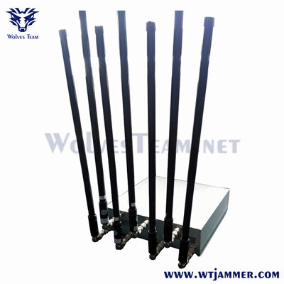 7 Bands 100W Adjustable‑Antennas Full‑Band Signal Blocker For Interrogation Room, Prison And Law‑Enforcement On‑Site Missions