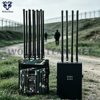 Manpack Signal Jammer With Built-In Battery Adjustable Jamming Range 50 To 300 Meters For Border And Frontier Security Operations