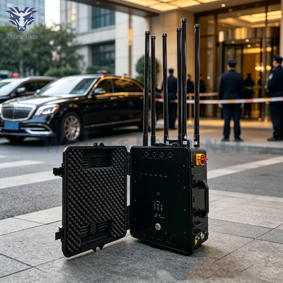 500M Remote Controlled High Power Armed Forces Wireless Signal Jammer for VIP Close Protection  And Convoy Escort
