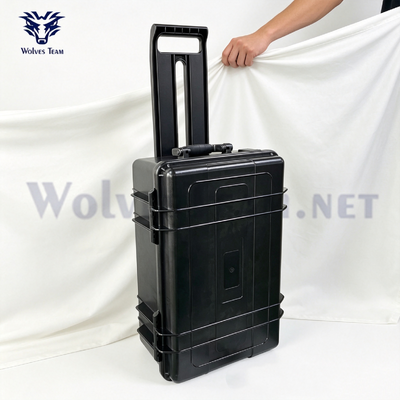300-500Meters Rolling Suitcase Portable Signal Jammer For outdoor Security Services