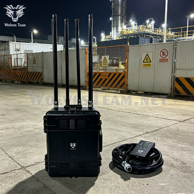 500‑2000M High Power Long Range Trolley Case Combined Signal Jammer Customizable Frequency Channels For Oil Depot Refinery And Petrochemical Hazardous Sites