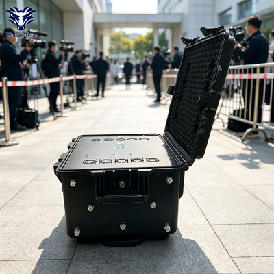 Customizable High Power Portable Signal Jammer With Integrated Rechargeable Battery And Antennas For Crowded Places