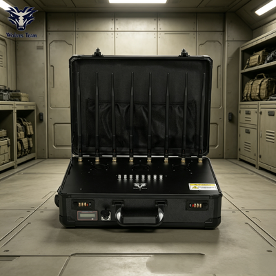 Field‑Deployable Tactical Signal Suppressor With Built‑in Battery Customizable Channel And Power For Law‑Enforcement Outdoor Missions