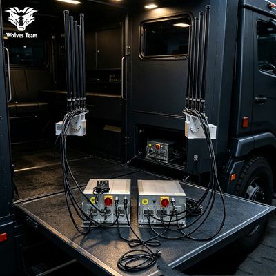 10 Bands Dual‑Unit Combined High‑Power Signal Suppression System Customizable Power And Frequency Bands Independent Channel Control For Long‑Range Coverage