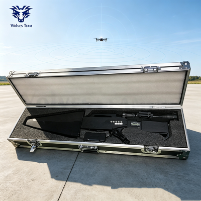 Long Distance 500-1000M Gun Types Anti Drone Jammer Device For Governments