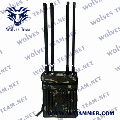 High Power 90 watt 2000m GPS WIFI5.8G Backpack UAV Jammer