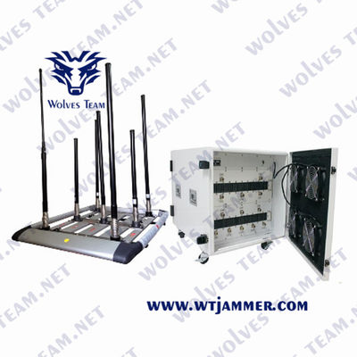 600W High Power Cell Phone Signal Jammer Portable Bomb Vehicle Jammer With DDS Convoy Jamming System