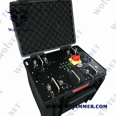 2500m 600W Waterproof Anti Drone Jammers 240VAC UAV Drone Jammer