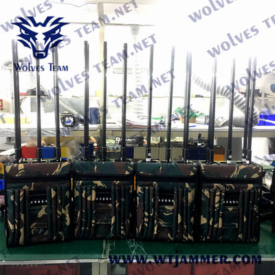 90W GPS WIFI 5.8G Drone Signal Jammer Military 920MHz 5 Bands