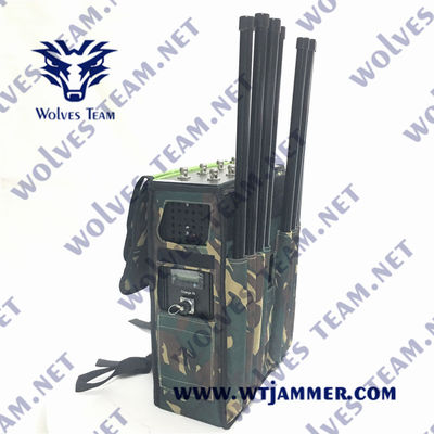 5.8G WiFi RF Backpack Signal Jammer 90W GSM DCS Anti Terrorism