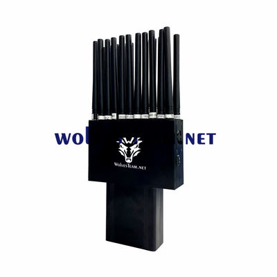 22 Bands 22W RF Signal Jammer Cell Phone GSM 3G 4G 5G Wifi GPS Lojack