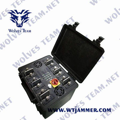 GSM CDMA Vehicle Signal Jammer 1000W Adjustable 3G 4G 5G WIFI 2.4G 5.8G GPS