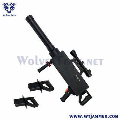 Portable Anti-Drone Jammer Gun with 1000m Range - UAV Signal Blocker