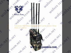 8 channels 1000 Meters Backpack IMSI Catcher System White Black List Jammer