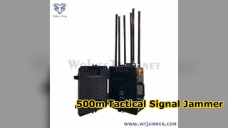 Portable Phone jammer Jamming Up to 500m 6 Bands Jammer Omni or Directional Antennas