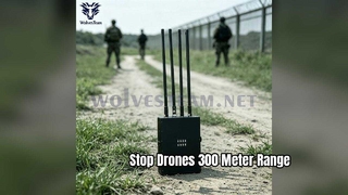 Manpack Signal Jammer With Battery Inside For Long Distance 50-300 Meters