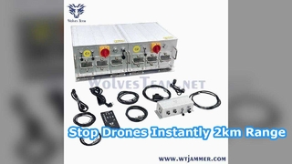10 Bands Dual‑Unit Combined High‑Power Signal Suppression System Customizable Power
