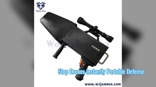 1000 Meters 360° Anti-Spy Security Defense Portable 4-Channel UAV Drone Signal Jammer