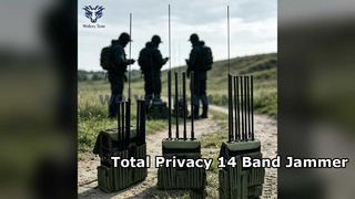 8 Bands High Power Backpack Signal Jammer for VIP Security Protection  Block GPS And Cell Phone Sign