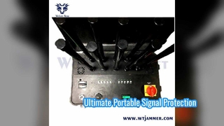 Trolley‑Type Signal Jammer With Built‑in Antennas And Built‑in Battery Customizable Frequencies For 